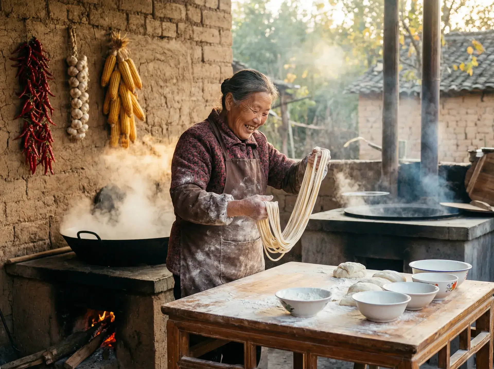 农家大嫂手擀面 - 2018高清一道国产 乡村美食
